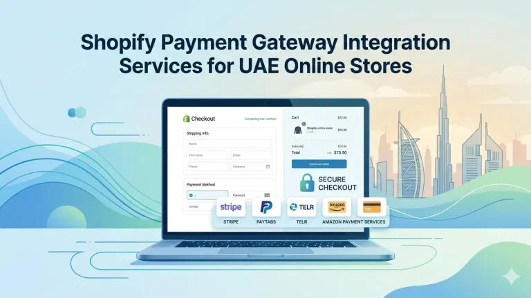 Shopify Payment Gateway Integration Services for UAE online stores with secure checkout and multiple payment providers.