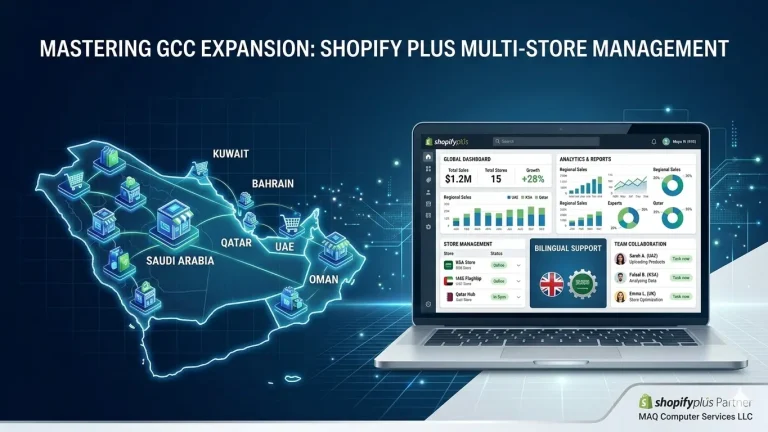Shopify Plus multi-store management dashboard for GCC expansion