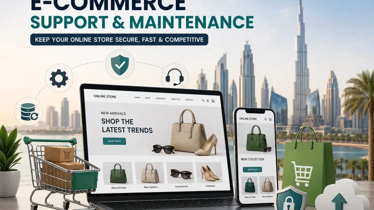 Support and maintenance plans for e-commerce sites in UAE