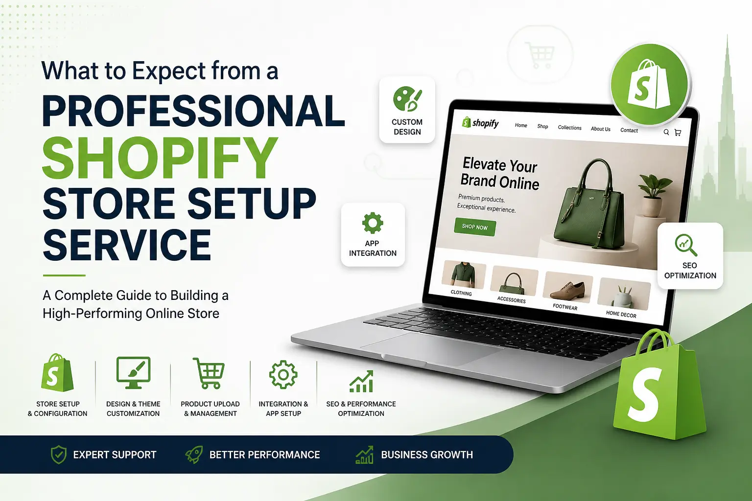 What to Expect from a Professional Shopify Store Setup Service In The UAE