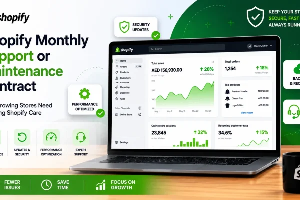 Shopify Monthly Support or Maintenance Contract: Why Growing Stores Need Ongoing Shopify Care