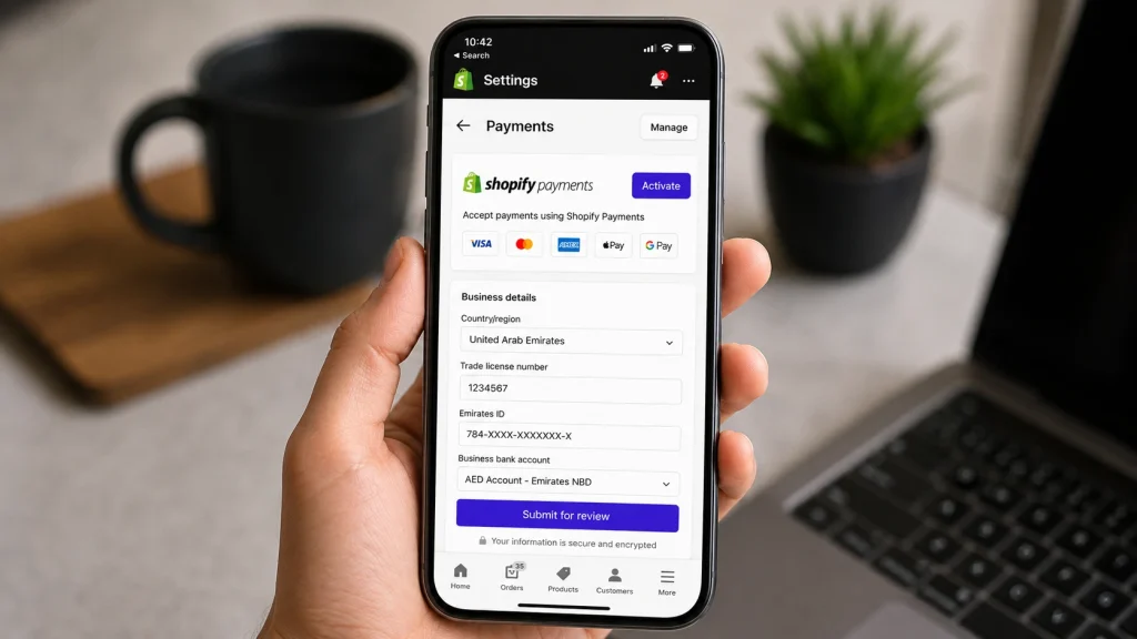 Shopify Payments in uae