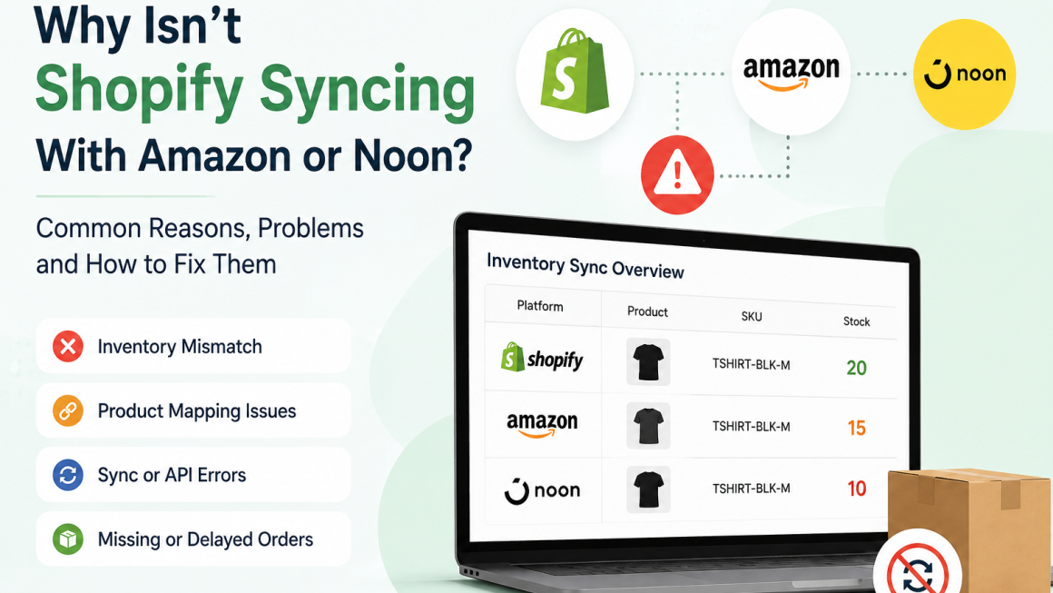 Why Isn’t Shopify Syncing With Amazon or Noon?
